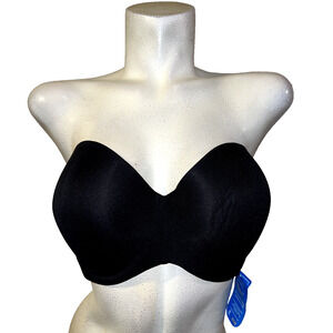 New MAIDENFORM Size 40D Black No-Slip 5-Way Full Coverage Strapless Bra SN0004